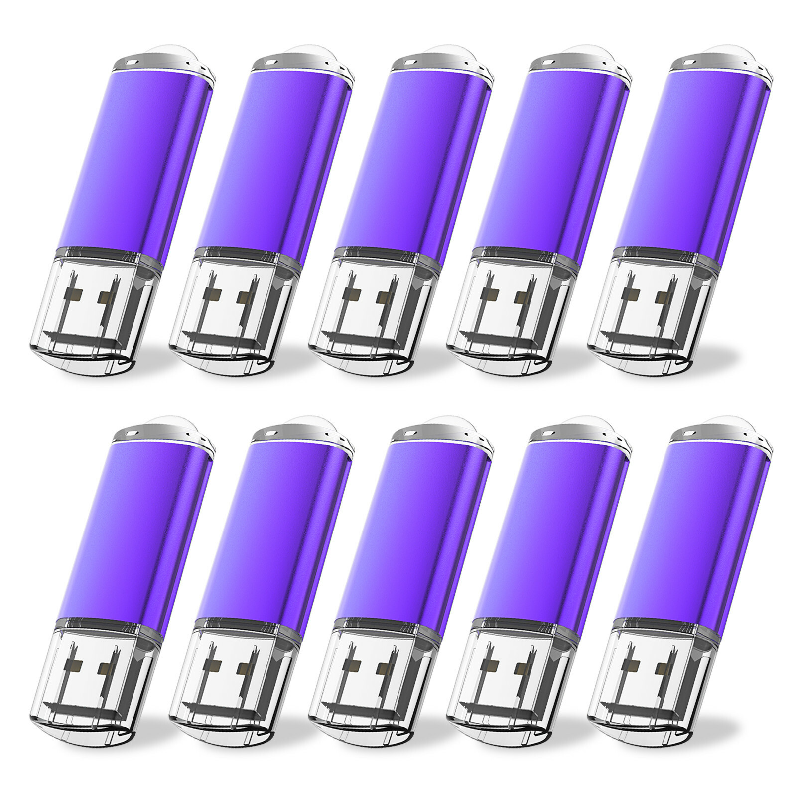 Used Kootion 10 PACK 16GB USB 2.0 Rectangle Flash Drive Memory Stick ...