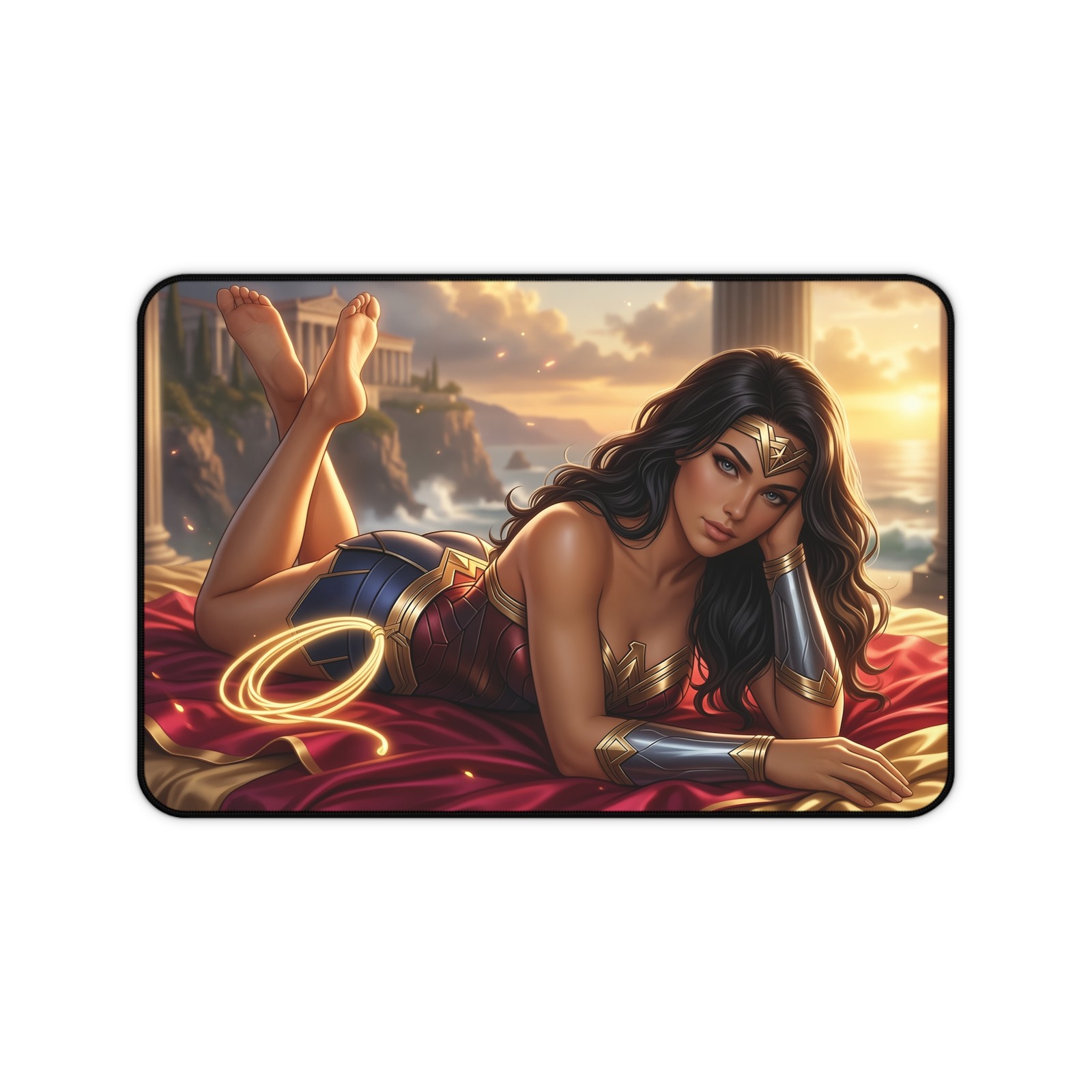 Wonder Woman Mouse Pad, DC Comics XXL Gaming Desk Mat, PC Pad