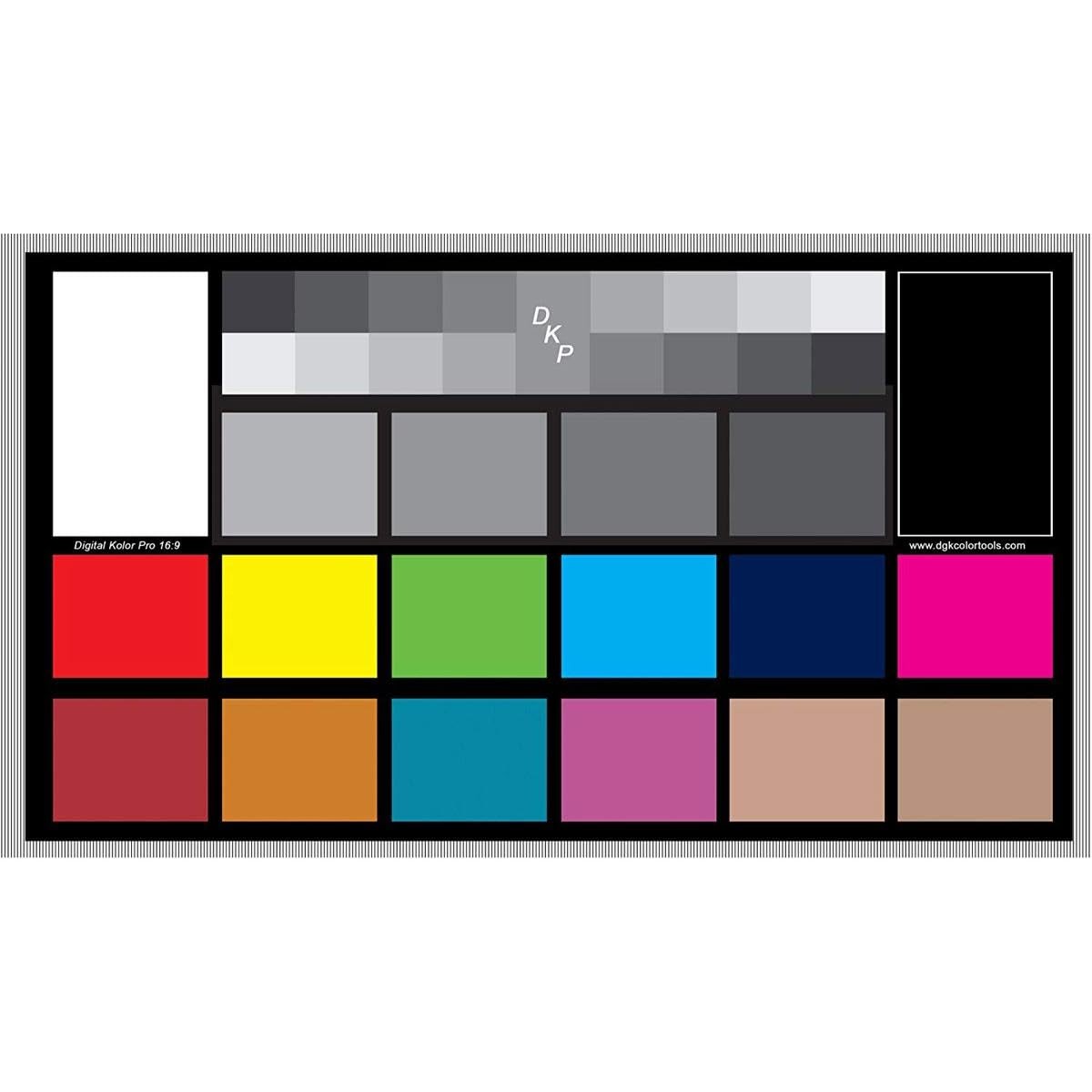 2 Pack Digital Kolor Pro 169 Large Color Calibration Video Chip Chart