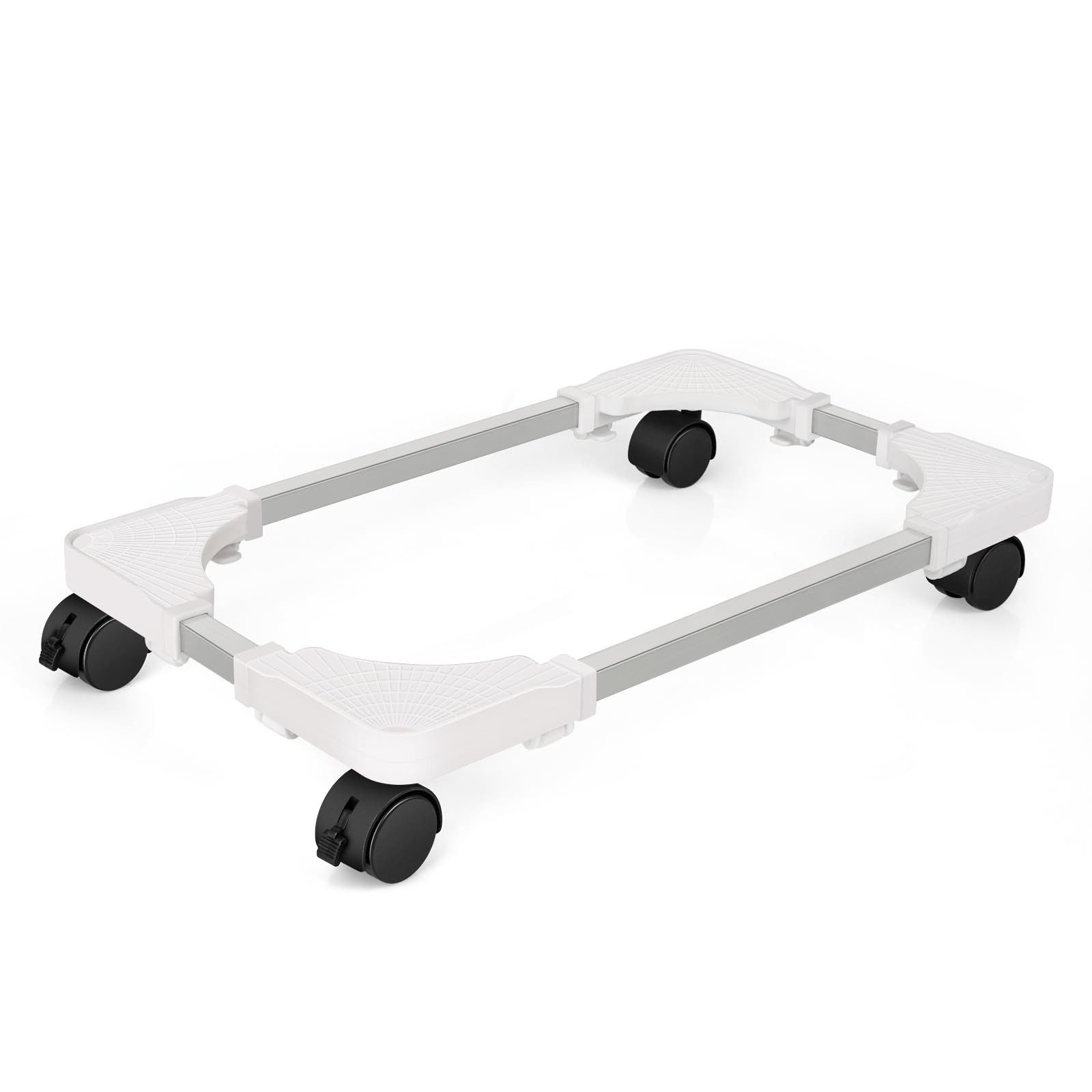 Liitrton Mobile CPU Stand Adjustable PC Stand Fits Most PC Towers, White