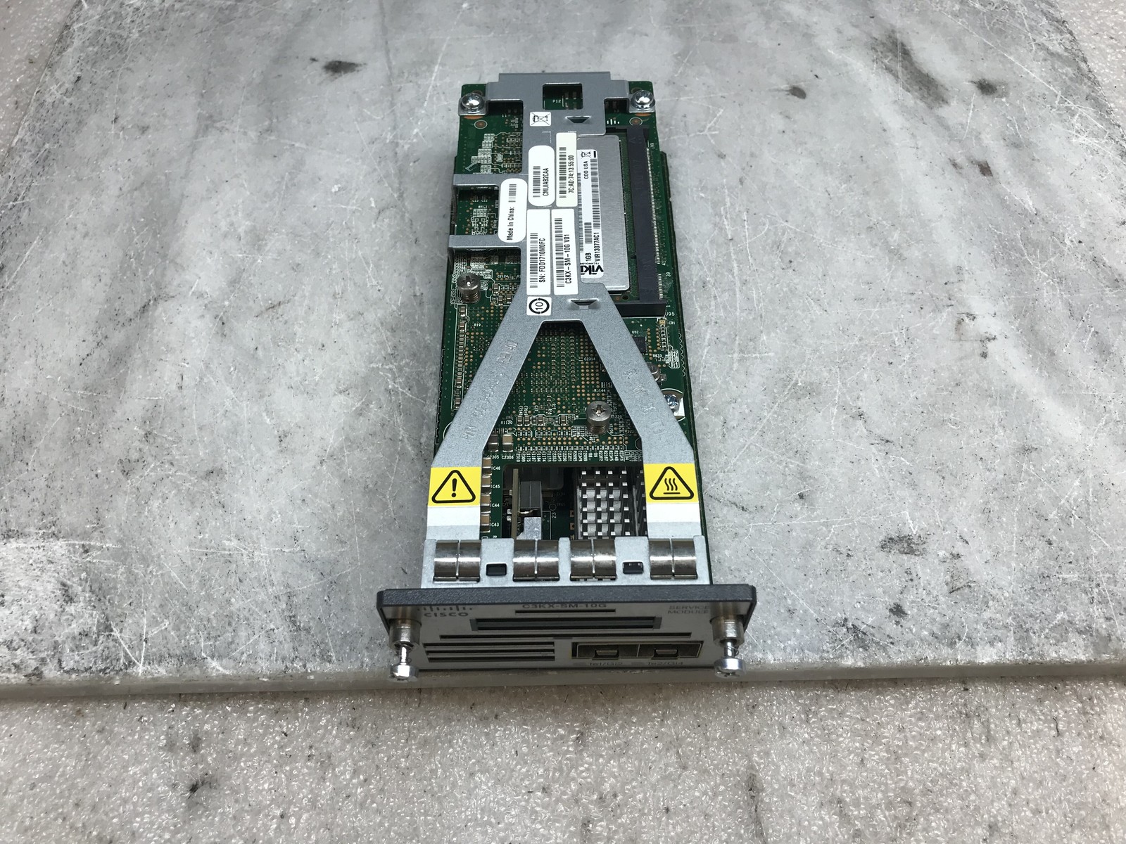 Cisco C3KX-SM-10G V01 2-Port 10Gb SFP+ Service Module 3750X 3560X Tested