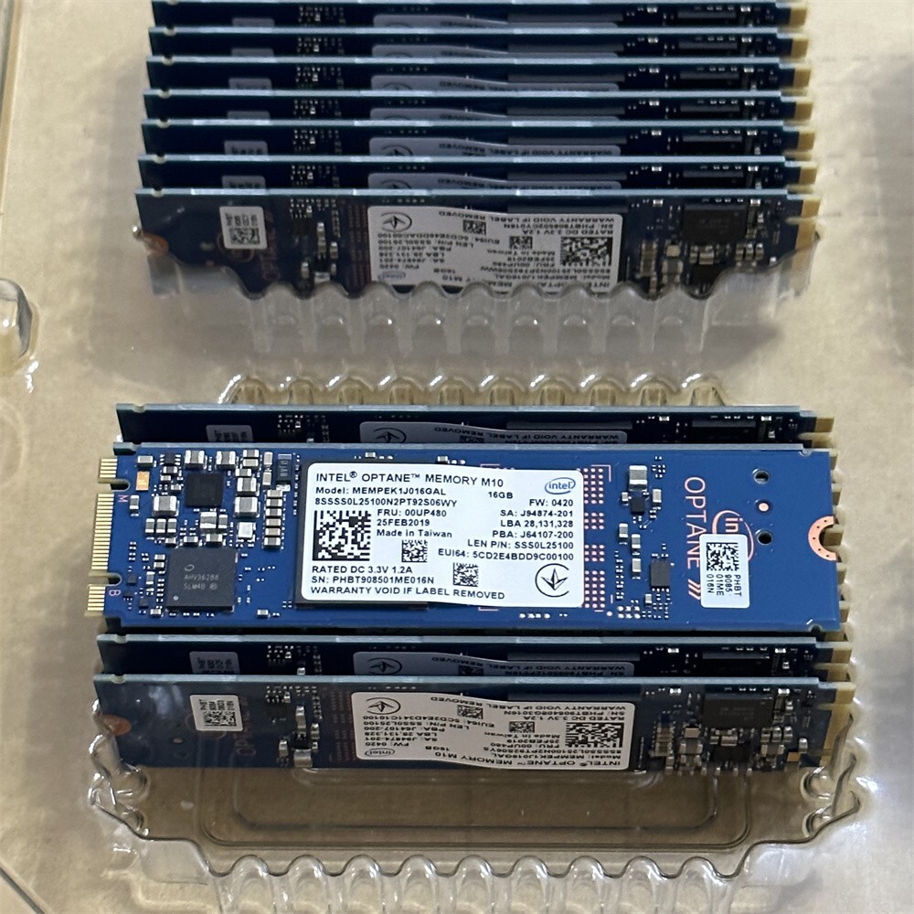 50Pcs Intel Optane Memory M10 SSD M.2 2280 16GB MEMPEK1J016GAD PCIe 3.0 Xpoint