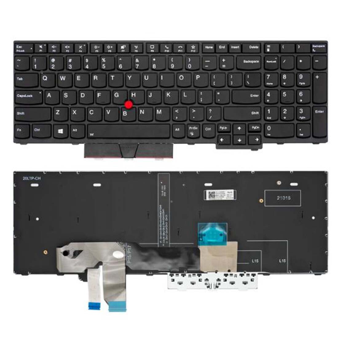 Laptop Keyboard for Lemovo ThinkPad P15 P17 T15G US Backlit Not Applicable P15S