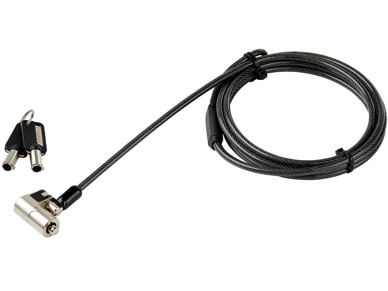 StarTech.com LTULOCKKEY 6' (2m) 3-in-1 Universal Laptop Cable Lock - Keyed