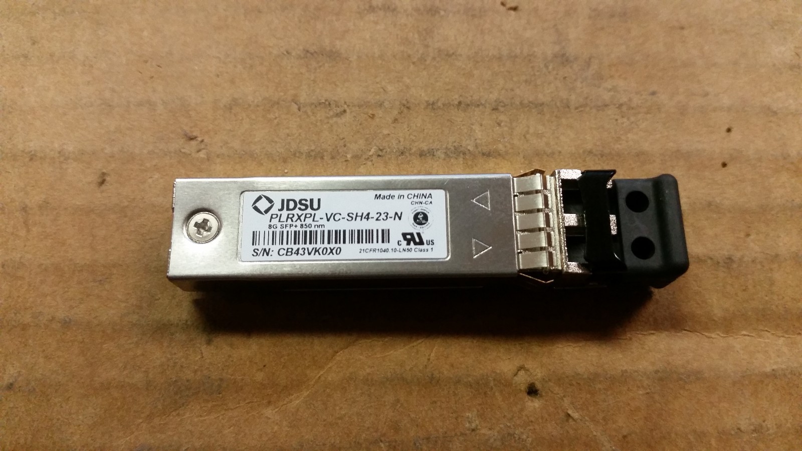 New JDSU PLRXPL-VC-SH4-23-N 8GB Fiber Optic Transceiver 850nm GBIC