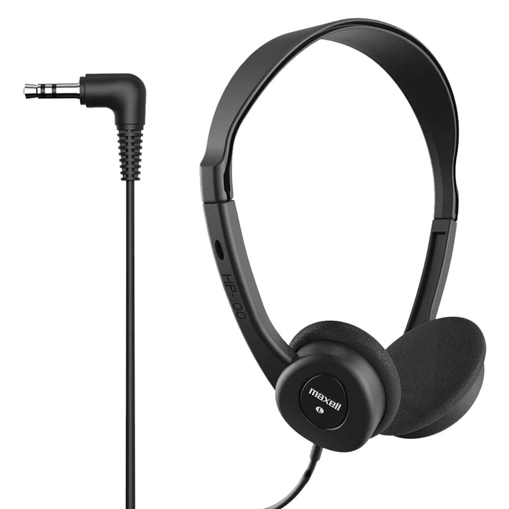 Maxell 190319 Stereo Headphone, Black (Packaging May Vary)