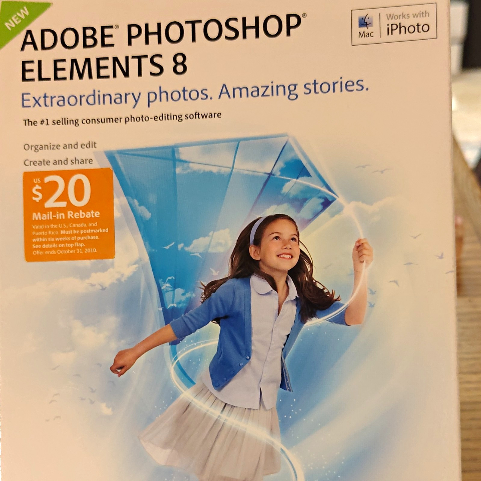 Adobe Photoshop Elements 8 Photo/Image/Graphics Editing Software for Mac OS CD
