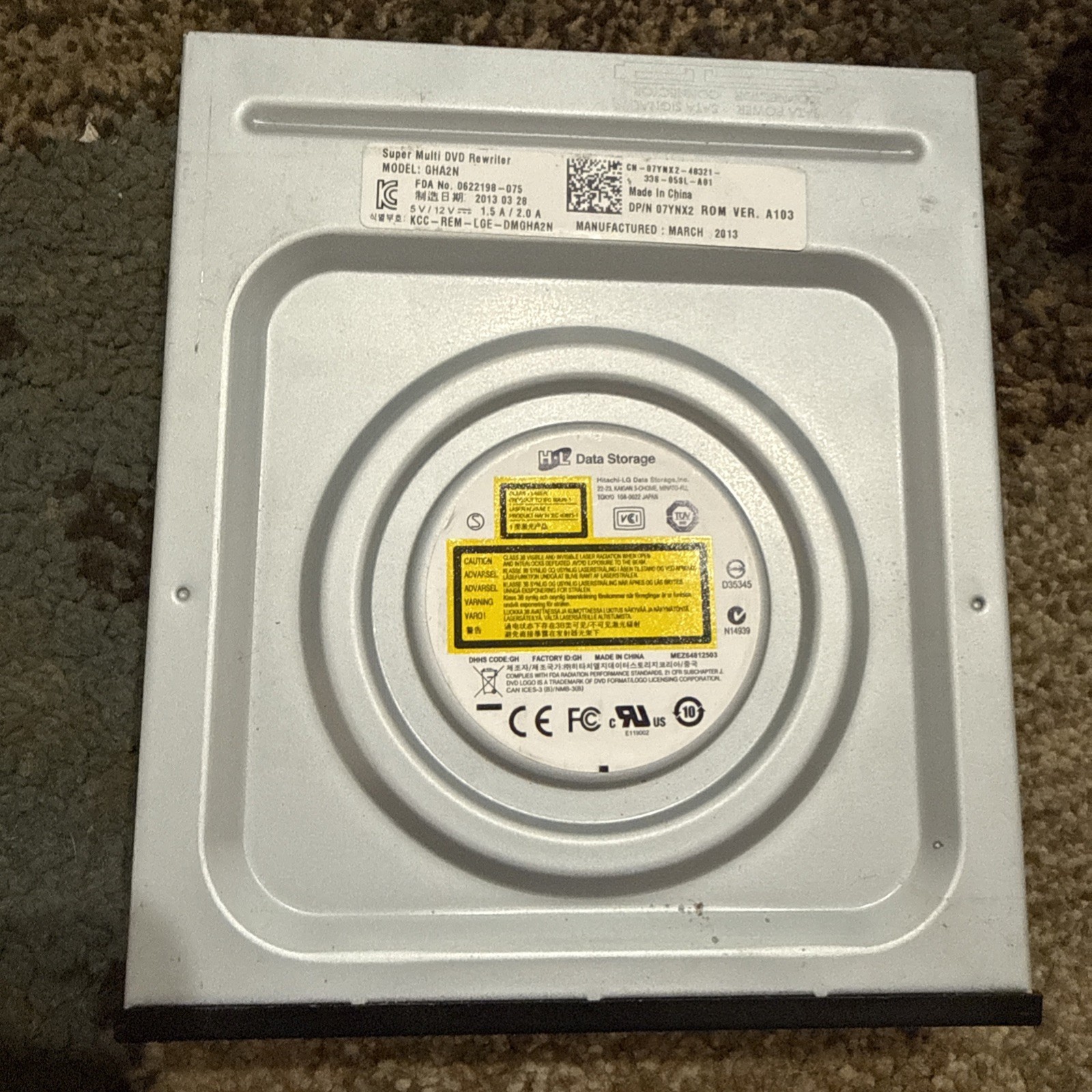 H-L Data Storage Super Multi DVD Rewriter GHA2N Internal Drive