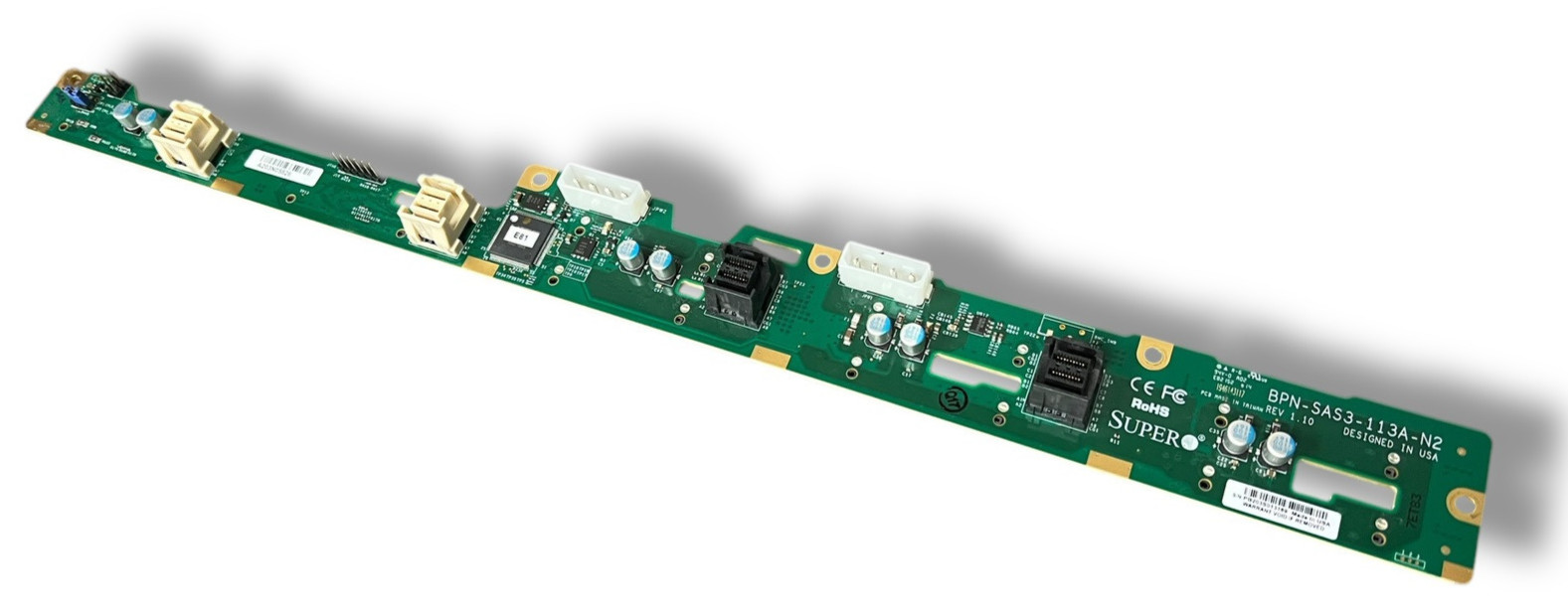 Supermicro BPN-SAS3-113A-N2 8-Bay 2.5" SFF SAS3 2x NVMe Backplane for 1U Chassis