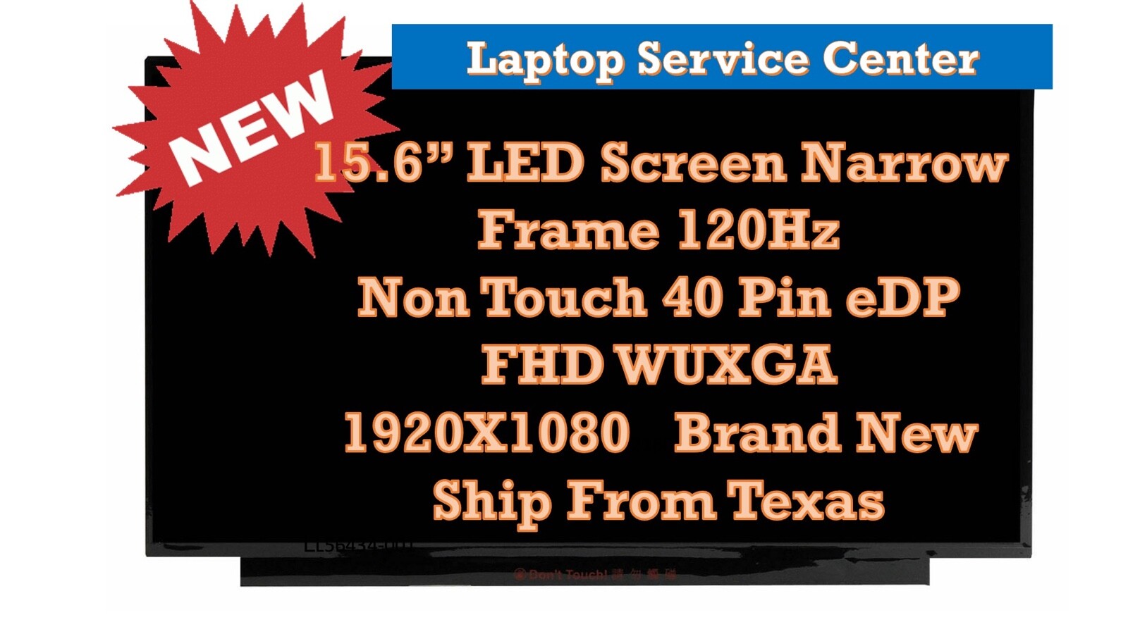 MSI MS-16P7 LCD LED REPLACEMENT Screen 15.6" FHD 120HZ Gaming 1080p Display New
