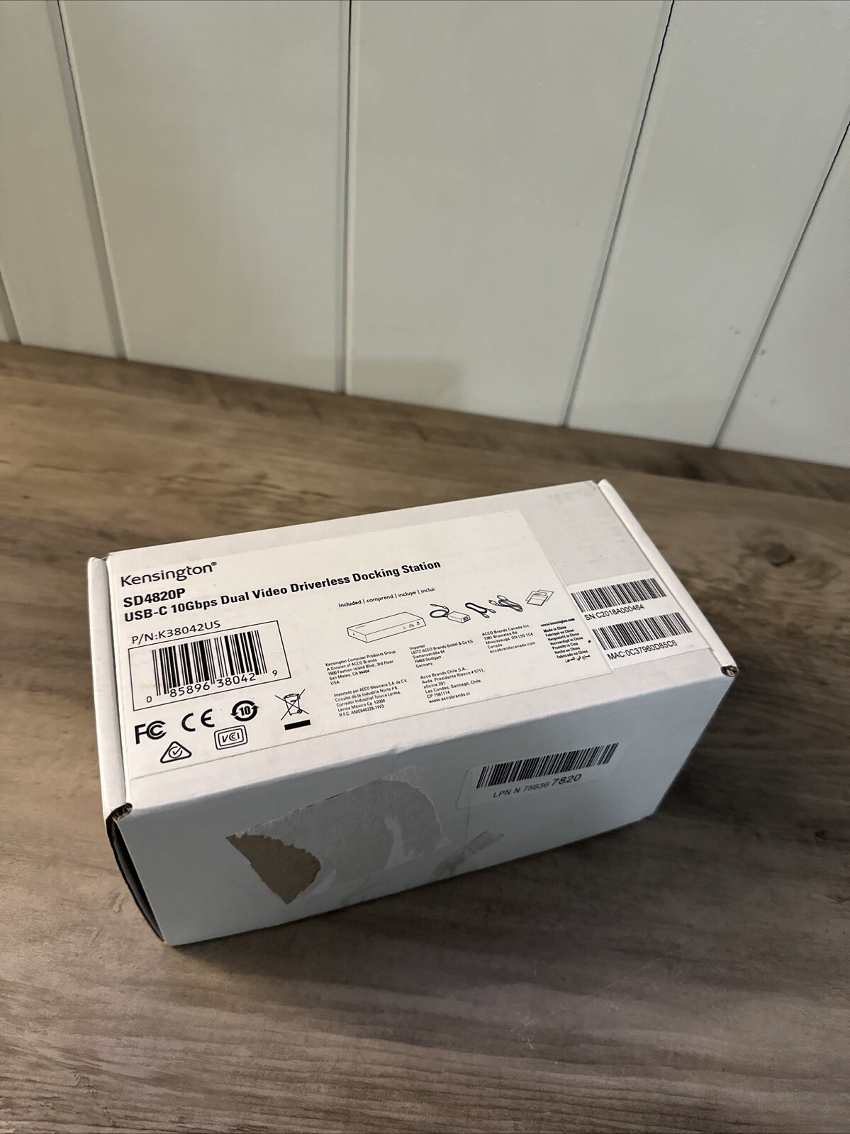 Kensington SD4820P USB-C Docking Station Dual 4K Video, 60W PD (K38042US)