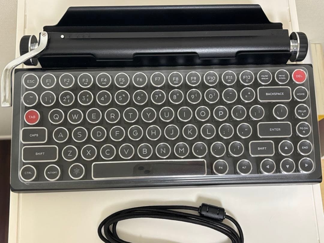 Qwerkywriter Mechanical Keyboard Qwerty Layout Bluetooth Usb Black