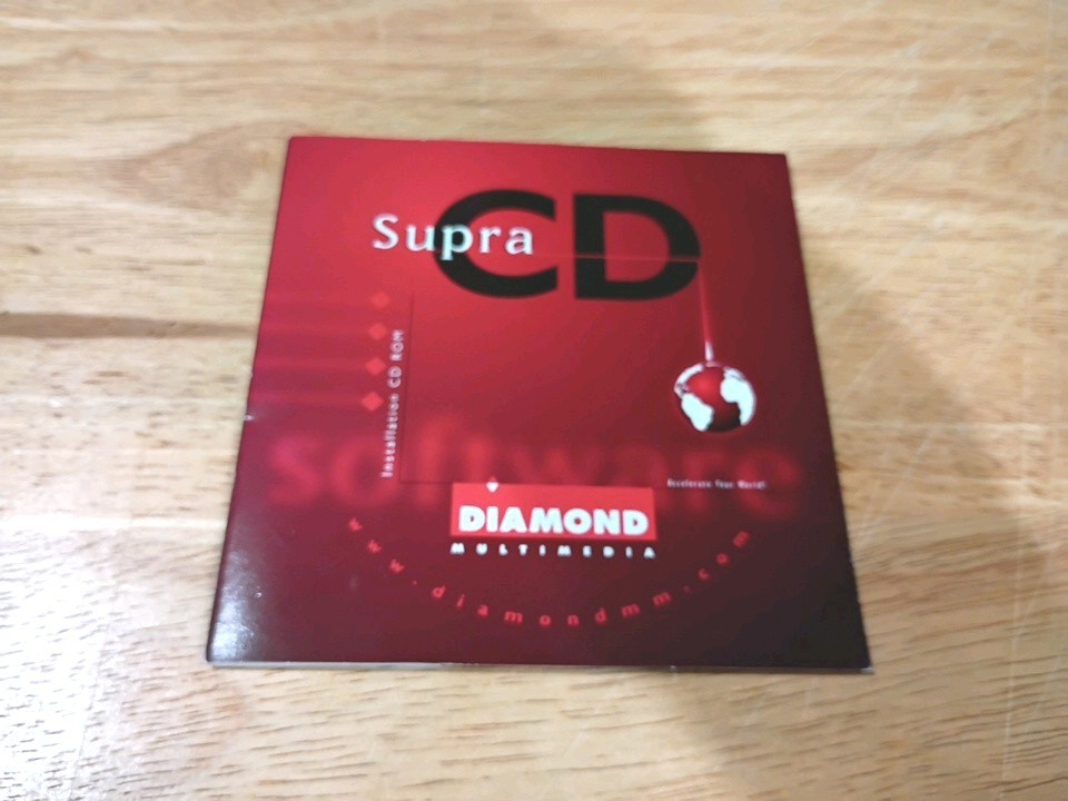 SUPRA CD,  Diamond Multimedia, Express Modem, (1997), Macintosh, Disk Only, NM