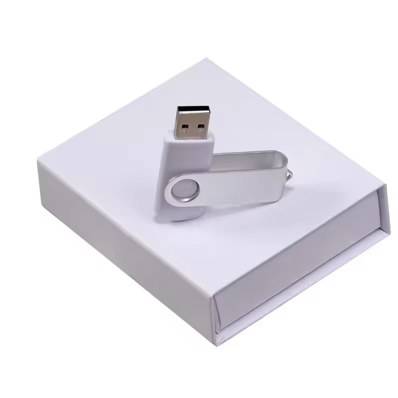 5pcs Custom Logo Rotate Flash Drives 32GB 64GB 128GB Memory Stick With box