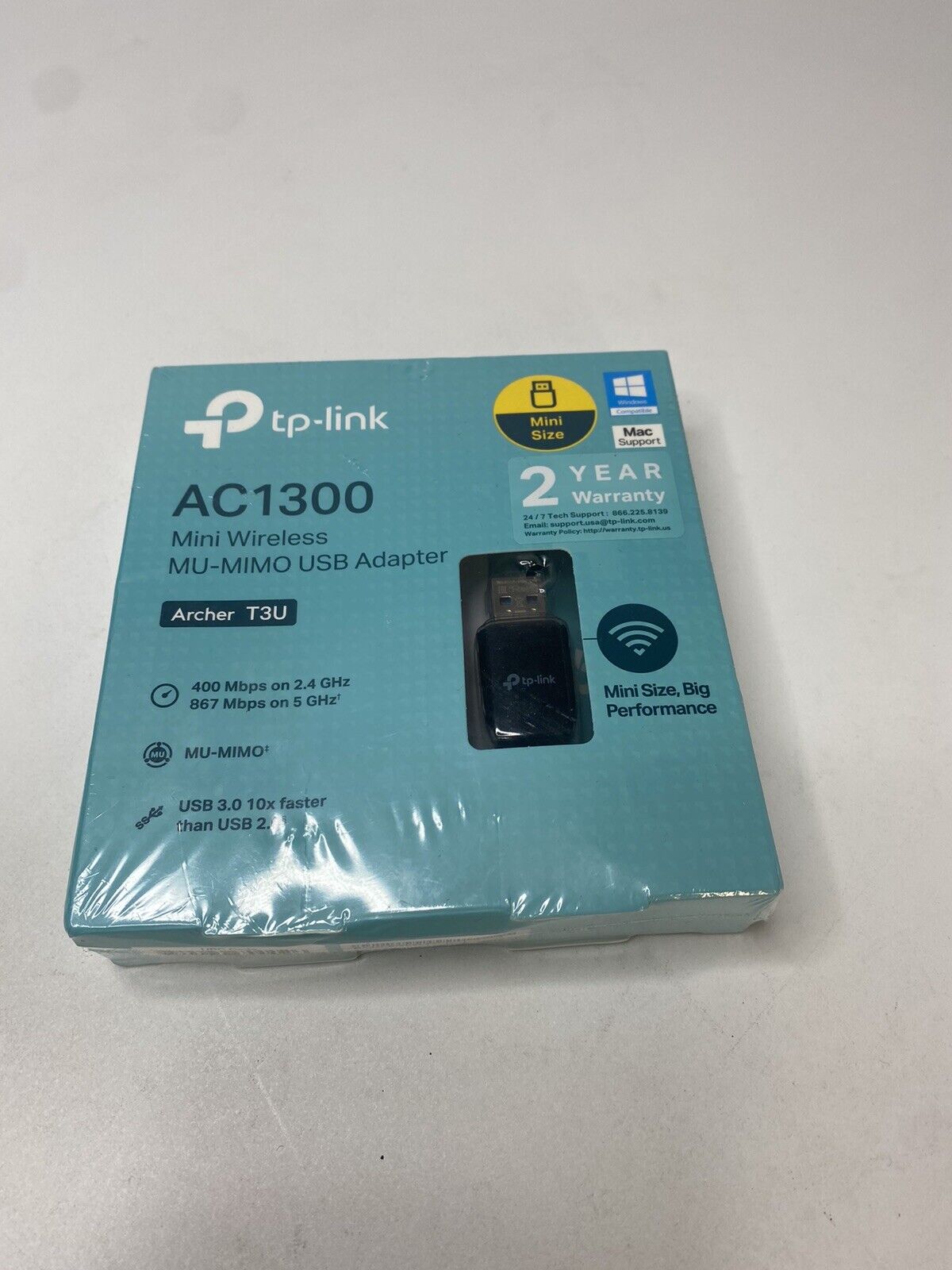 TP-Link Archer T3U AC1300 Mini Wireless Dual Band MU-MIMO USB 3.0 Wi-Fi Adapter