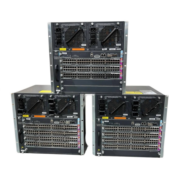 3x Cisco WS-C4506-E | Catalyst Switch 3x WS-X45-SUP7L-E, 11x WS-X4648-RJ45V+E
