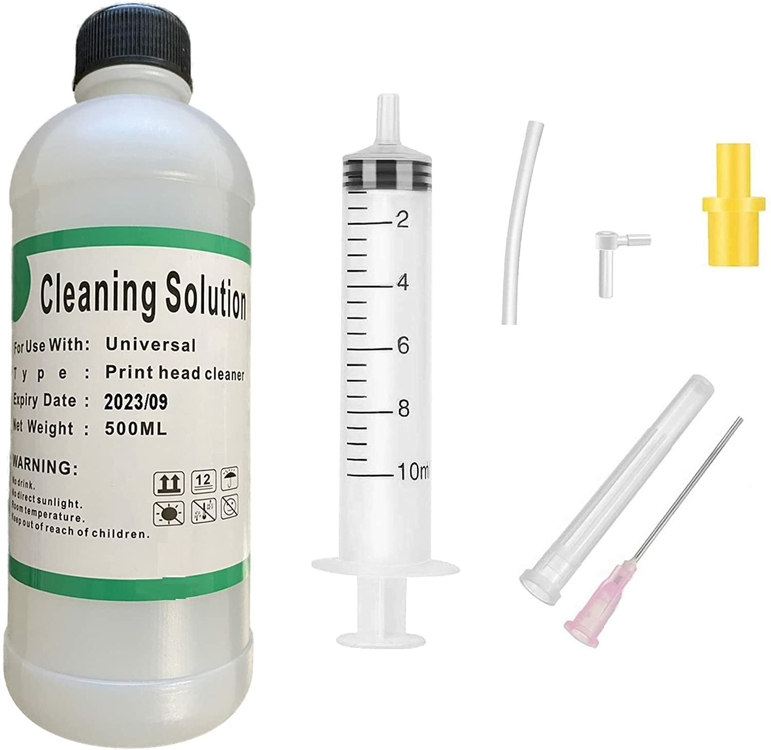 500ml Unblock Print Head Nozzles for Epson Canon Printer Cleaning Kit Cleaner