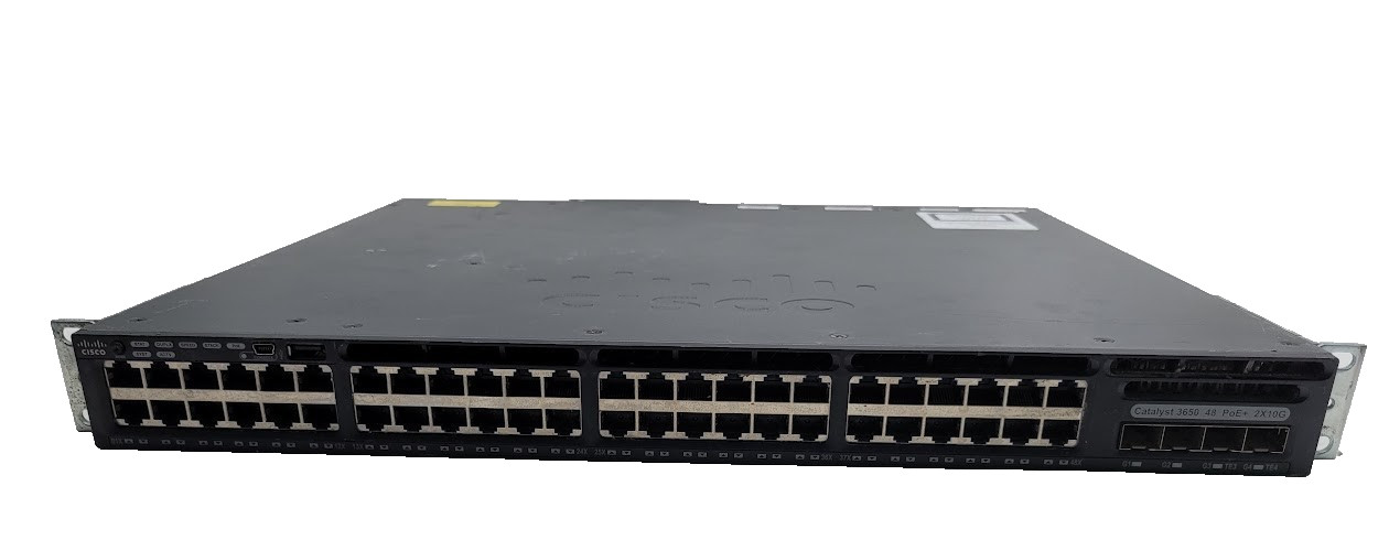 Cisco Catalyst WS-C3650-48PD 48-Port PoE+ Gigabit Ethernet Switch