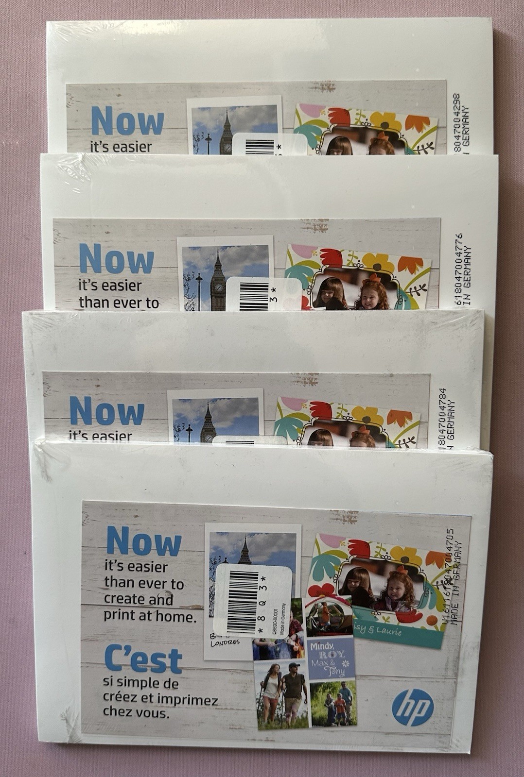 HP Advanced 5X7 Photo Paper 4 Packs Of 25 Ct. EA Total Of 100 Sheets