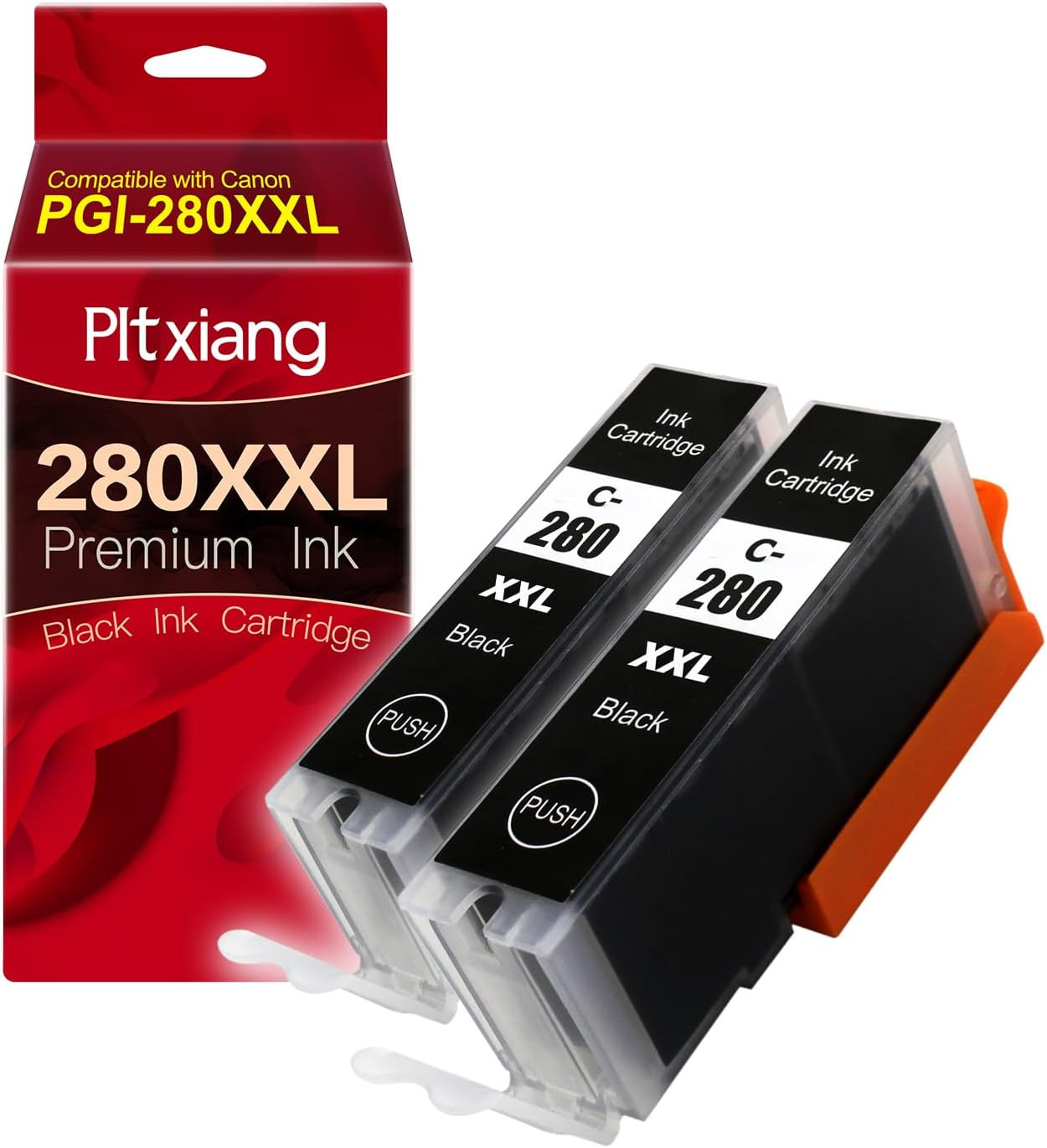 280XXL Replacement for Canon PGI-280XXL PGBK Ink Cartridge (2 Black) - Works wit