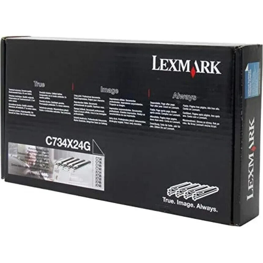 Genuine OEM Lexmark C734X24G Photoconductor 3-Pack OPEN BOX SEALED BAG