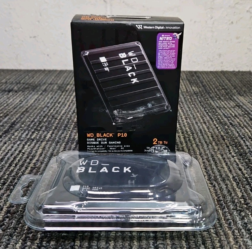 Western Digital WD_BLACK P10 External 2TB Game Drive - WDBA2W0020BBK-WES1