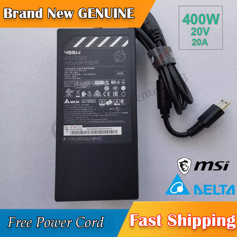 New Original MSI Delta ADP-400CBB 20V 20A USB Square Port Power Adapter 400W
