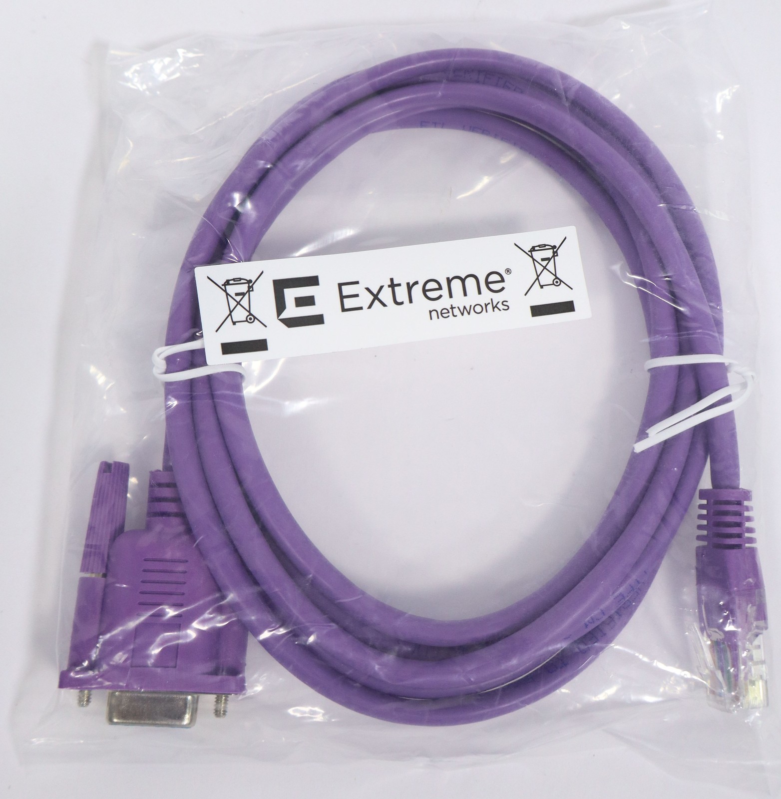 Lot of 10 New EXTREME NETWORKS RJ-45 to DB-9 Console Cable
