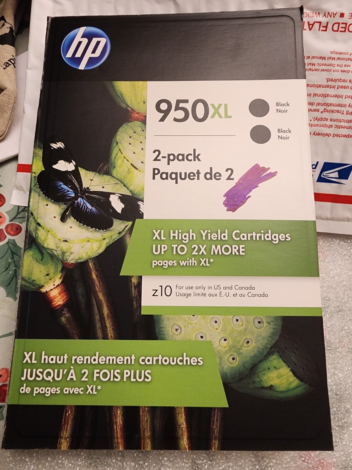 Genuine HP 950XL Ink Cartridges Black (2-Pack) Expired 06/2022 New Old Stock