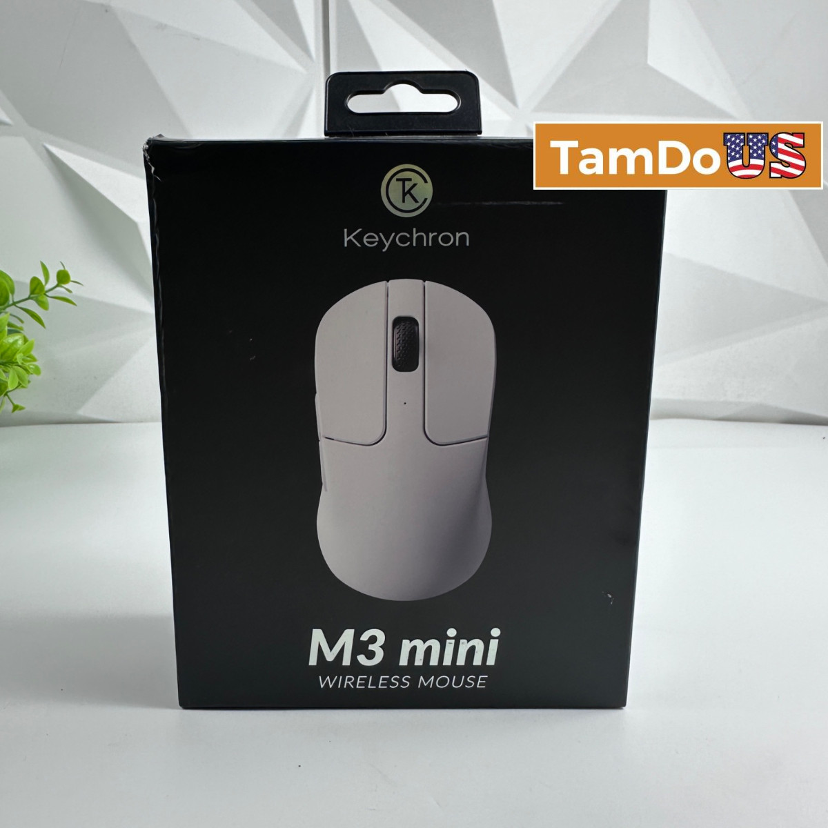 Keychron M3 Mini Wireless Mouse 26000 DPI 1000Hz 55g Ultra Lightweight White Box
