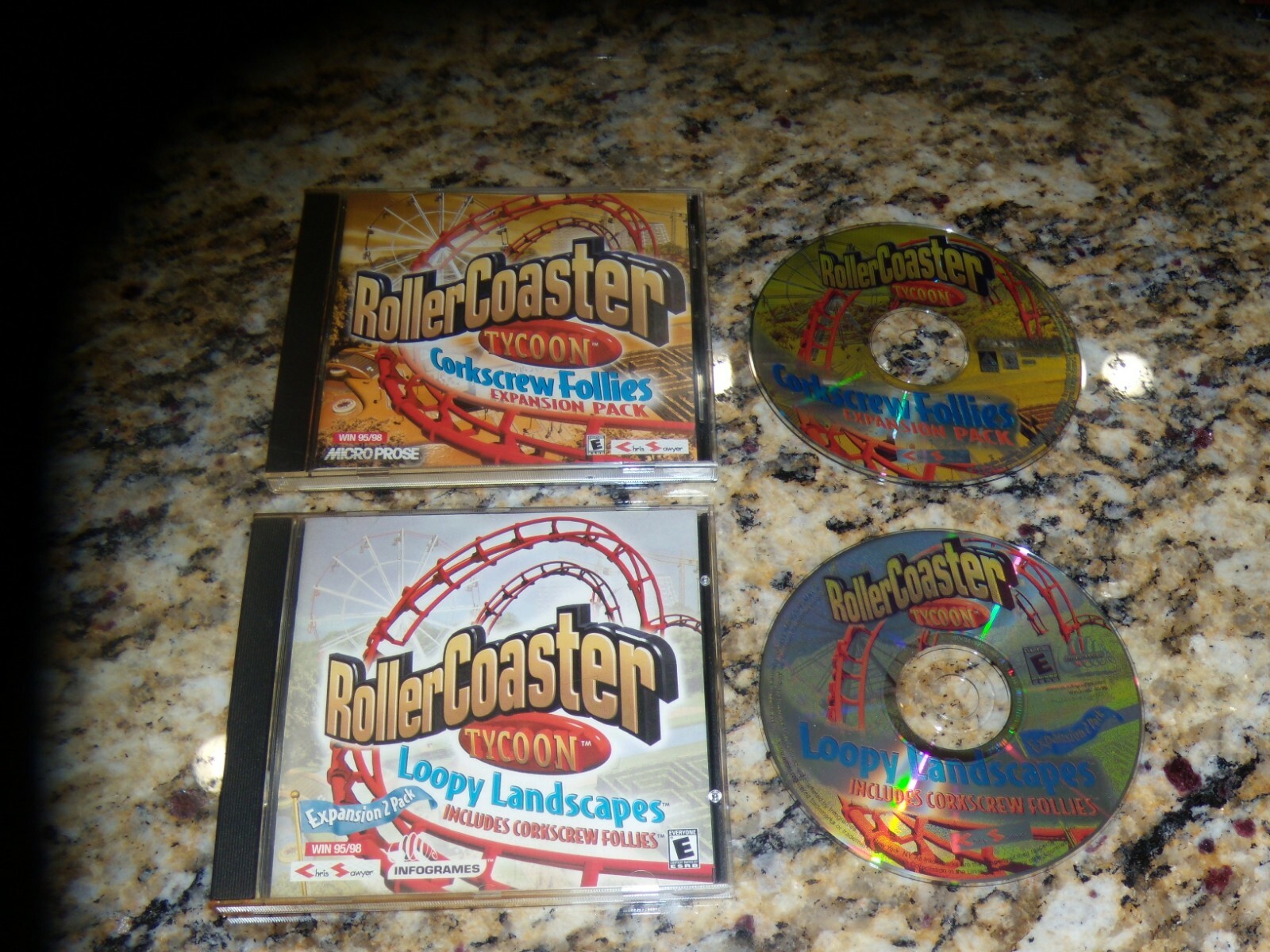 Rollercoaster Tycoon: Loopy Landscapes and Corkscrew Follies Expansion Sets