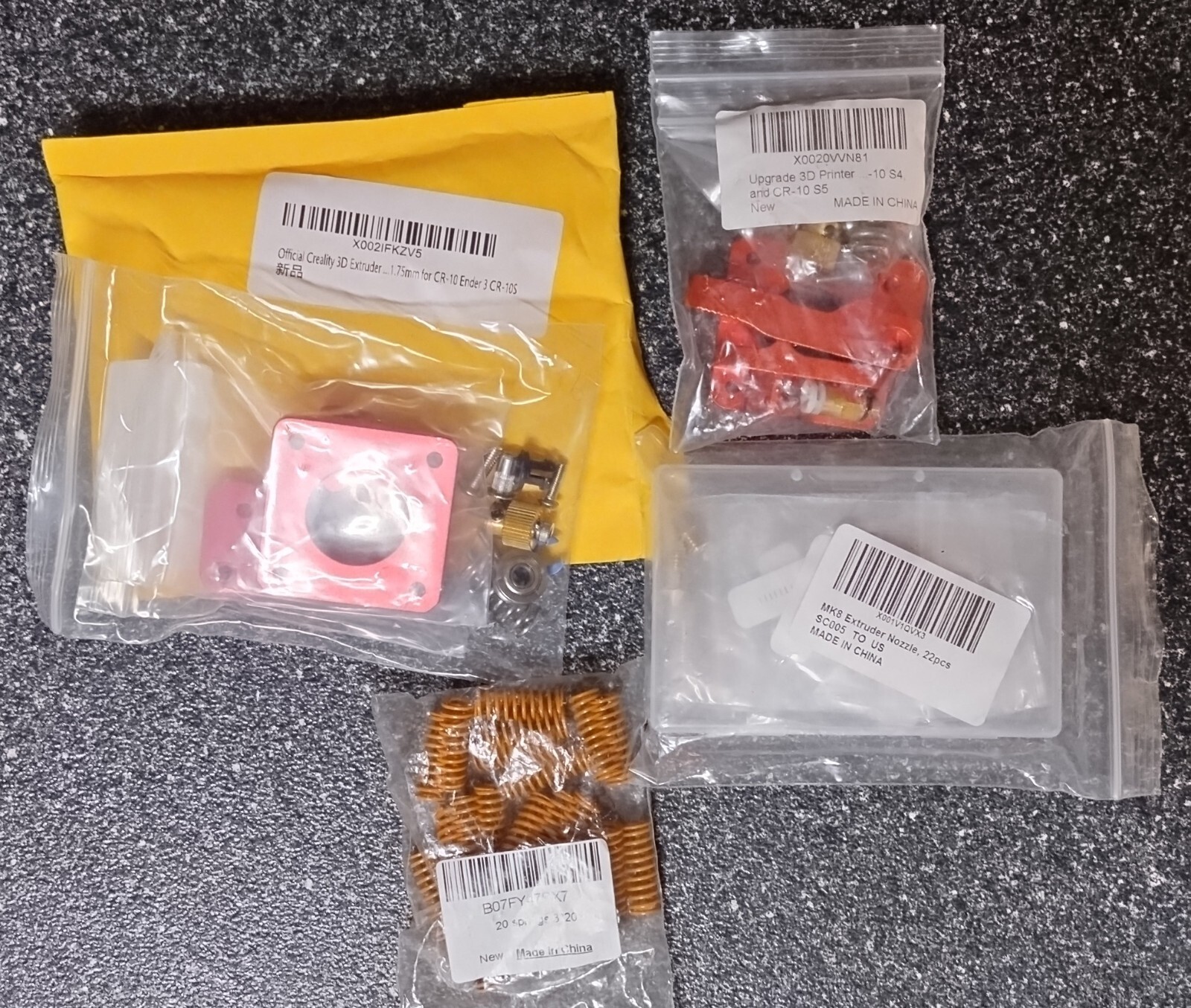 Official Creality CR-10 Series 3D Printer Upgrade Parts - Kits, Nozzles, Springs