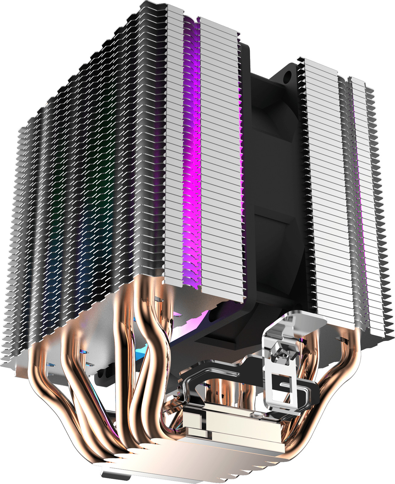 Darkflash L6 Dual Tower CPU Air Cooler RGB Luminous Computer Cooling Fan