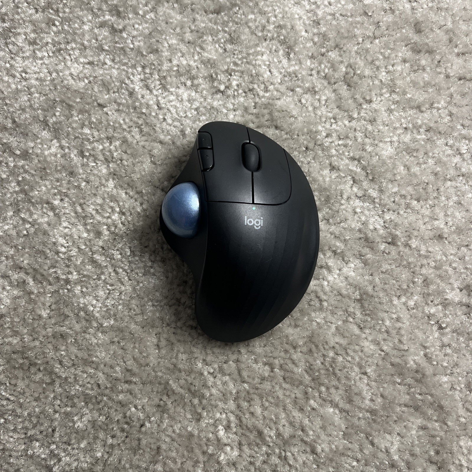 Logitech Ergo M575S Wireless Trackball Mouse Black Tested Working - No USB