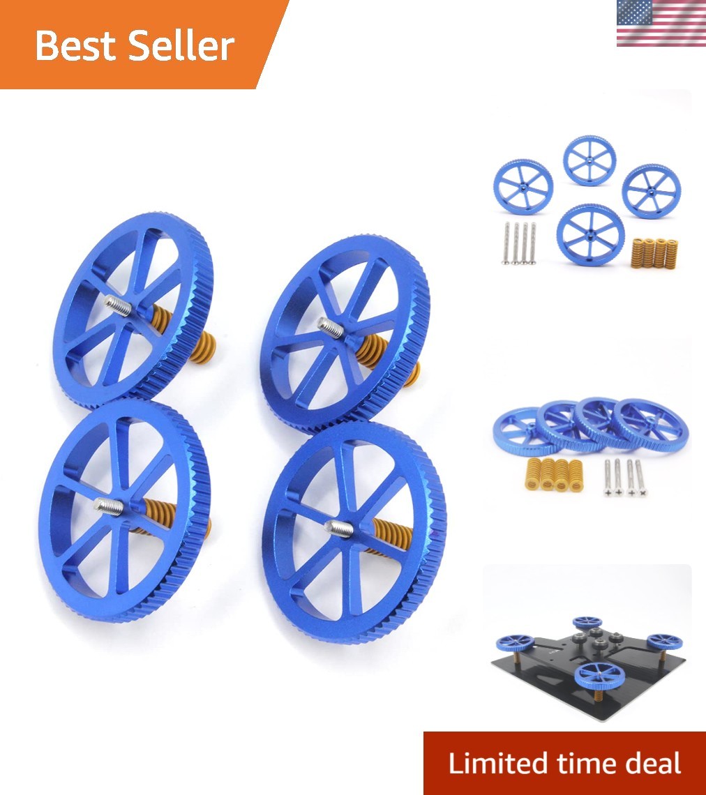 4PCS Aluminum Hand Twist Leveling Nut Diameter60mm