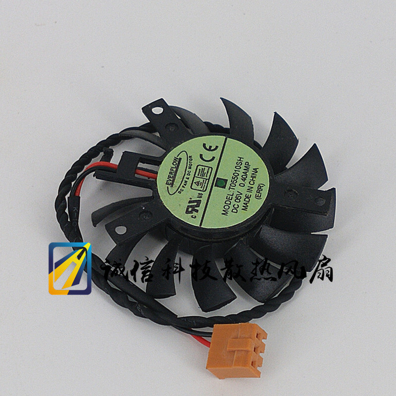 Original EVERFLOW T055010SH 27*35*35MM graphics card fan 5V 0.40A