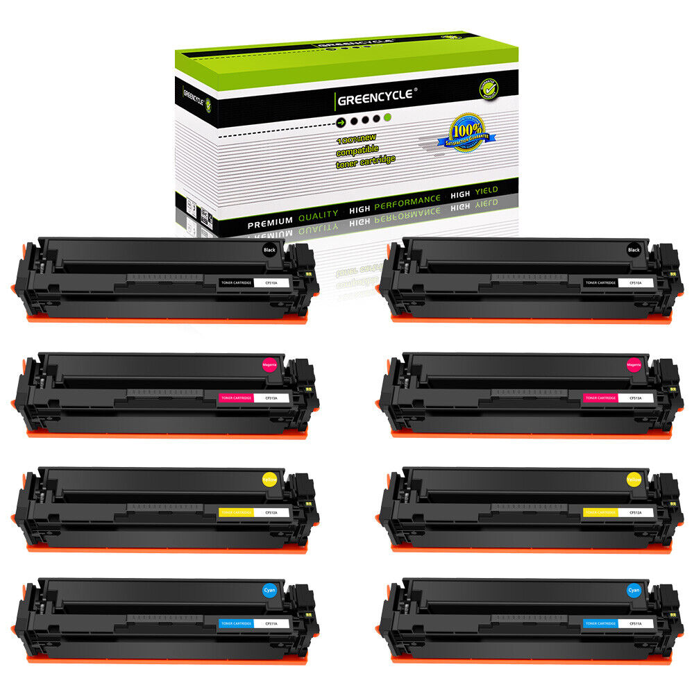 8x Toner Cartridge Set Fit for HP 204A CF510A-CF513A M154 M154a M154nw M180 M181