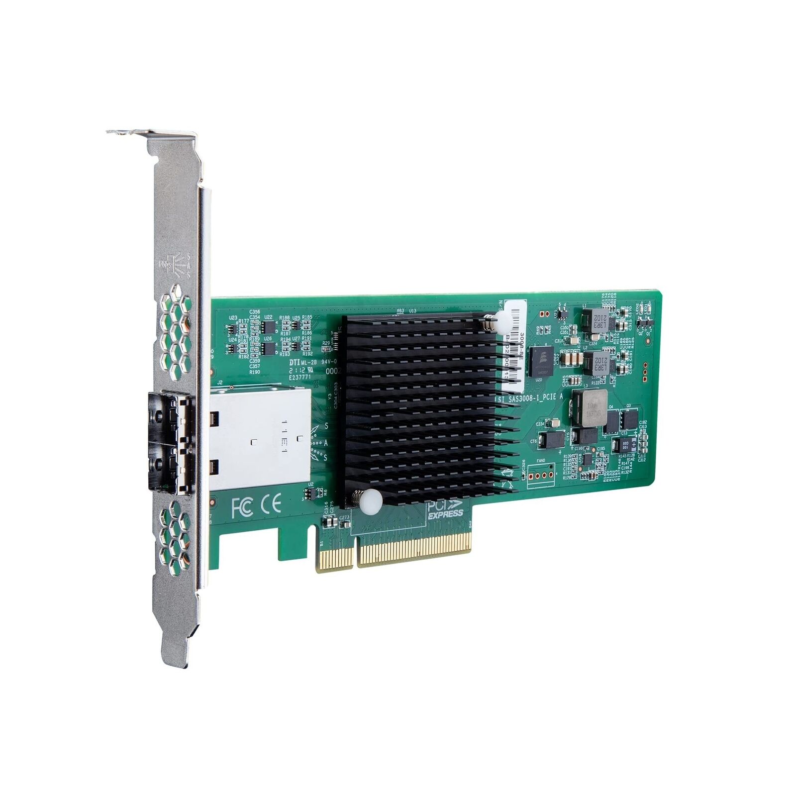12G External PCIe Controller Card, SAS/SATA HBA Card, Broadcom's SAS 3008 Chi...