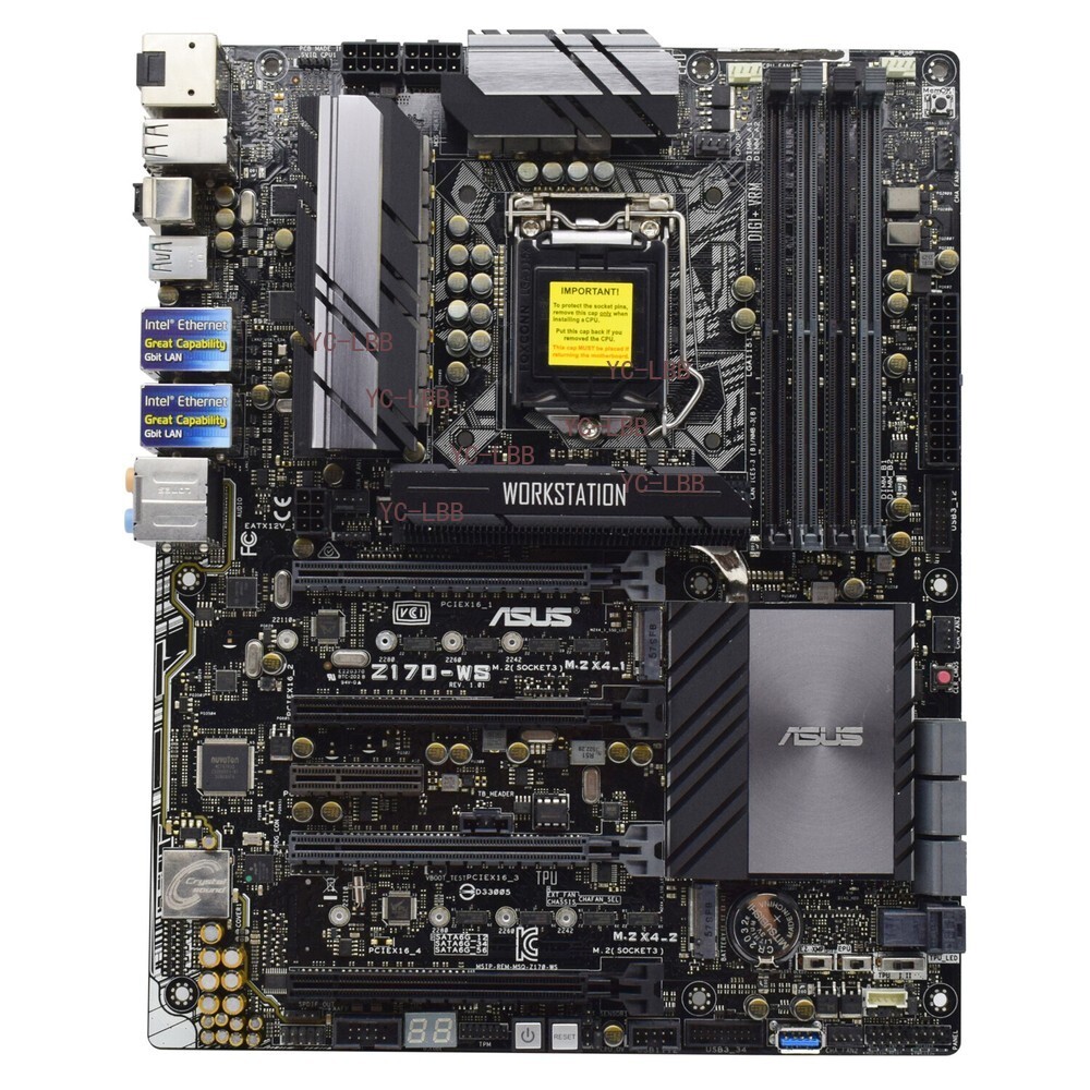 ASUS Z170-WS Motherboard ATX Intel Z170 LGA1151 DDR4 SATA3 HDMI SPDIF M.2 DP+I/O