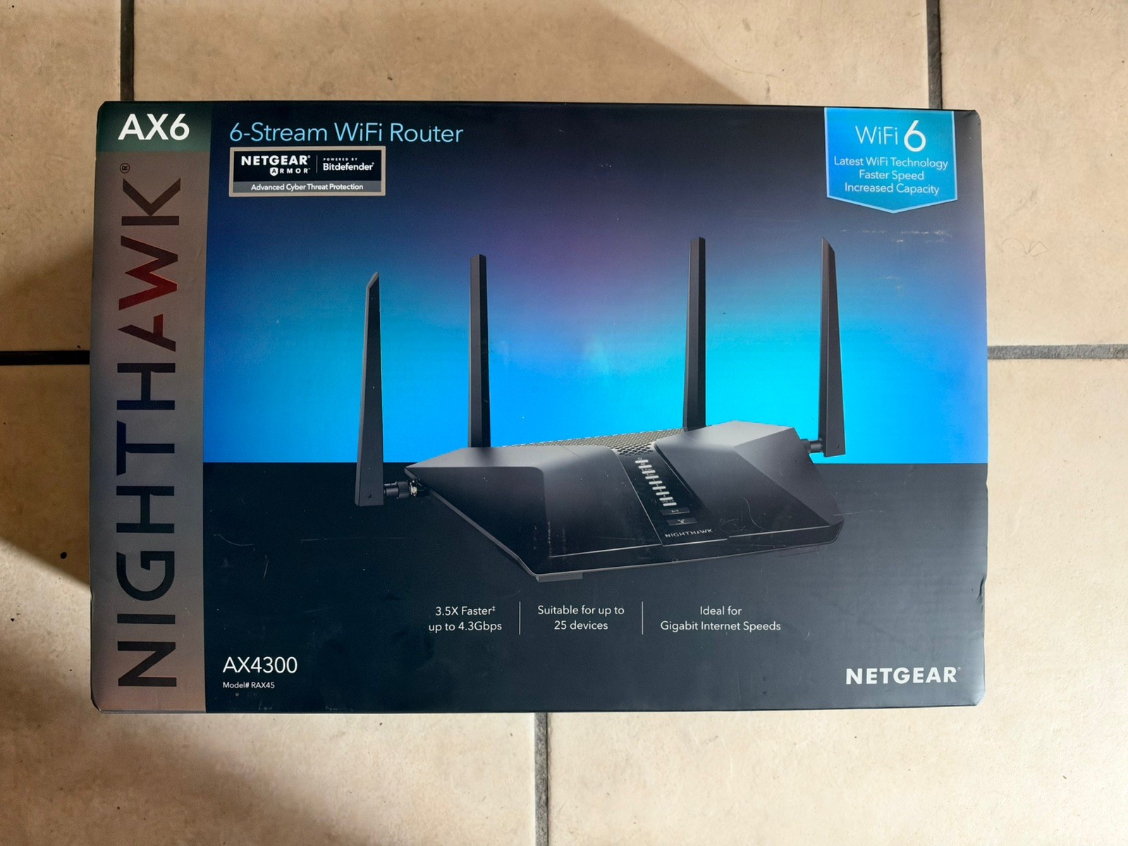Netgear Nighthawk AX5400 6-Stream WiFi Router NEW (Open Box) 