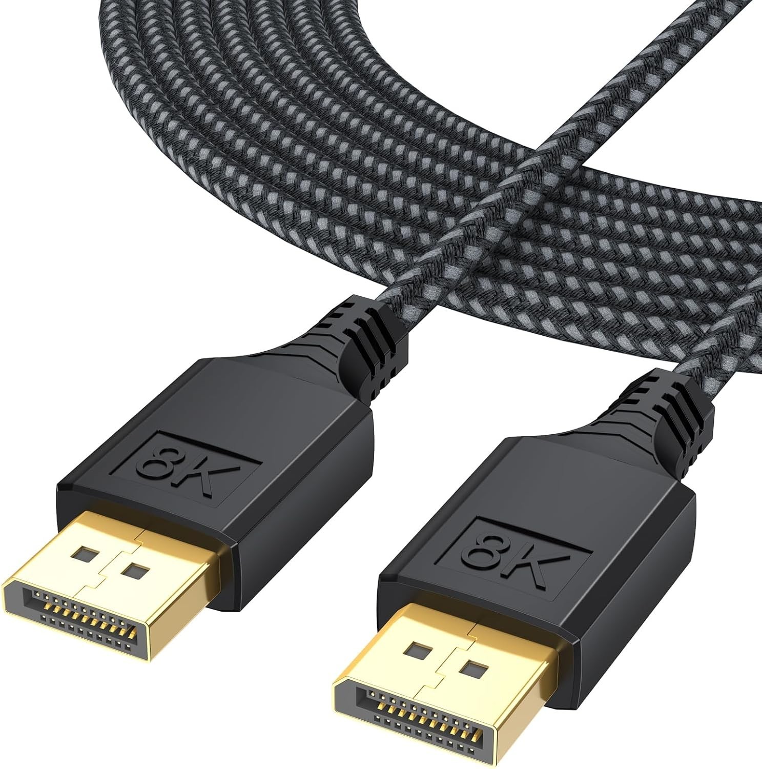 Displayport 1.4 Cable 10Ft, Display Port DP Cables (8K@60Hz, 4K@144Hz, 2K@165Hz