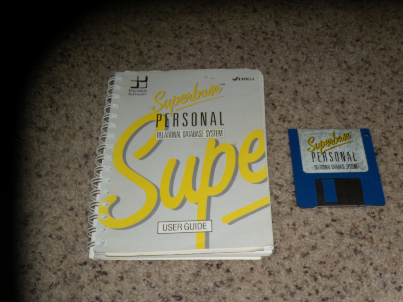 Superbase Personal Relational Database System Commodore Amiga with guide