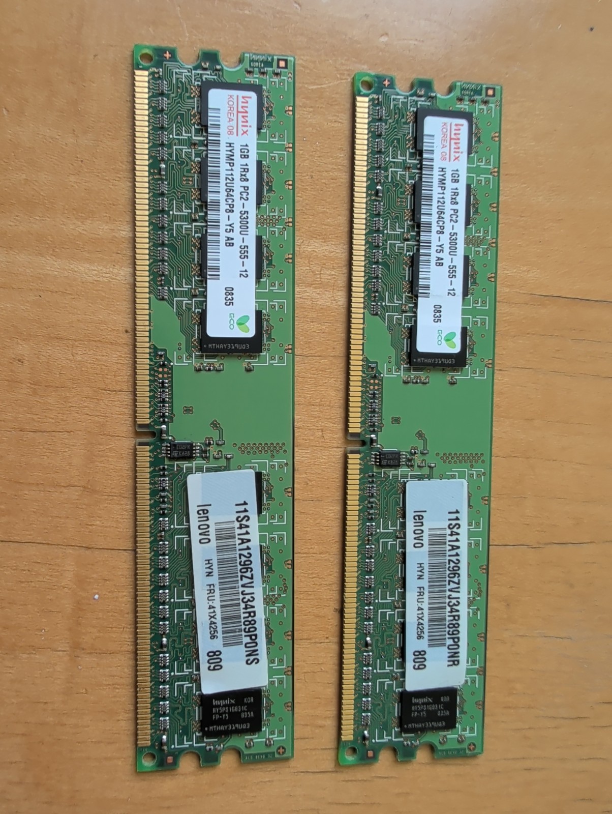 HYNIX 1Gb DDR2 RAM PC2-5300U 667MHz CL5 ab-C Grade A HYMP112U64CP8-Y5