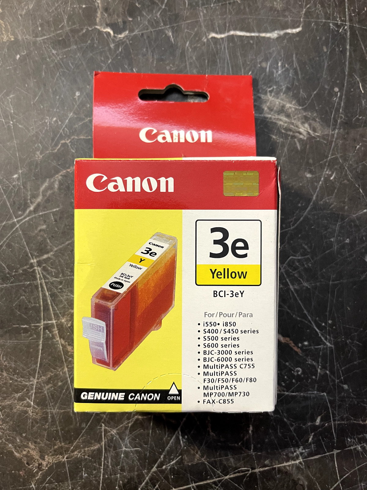 Canon BCI-3e BCI-3eY Yellow Ink Cartridge GENUINE NEW SEALED BOX