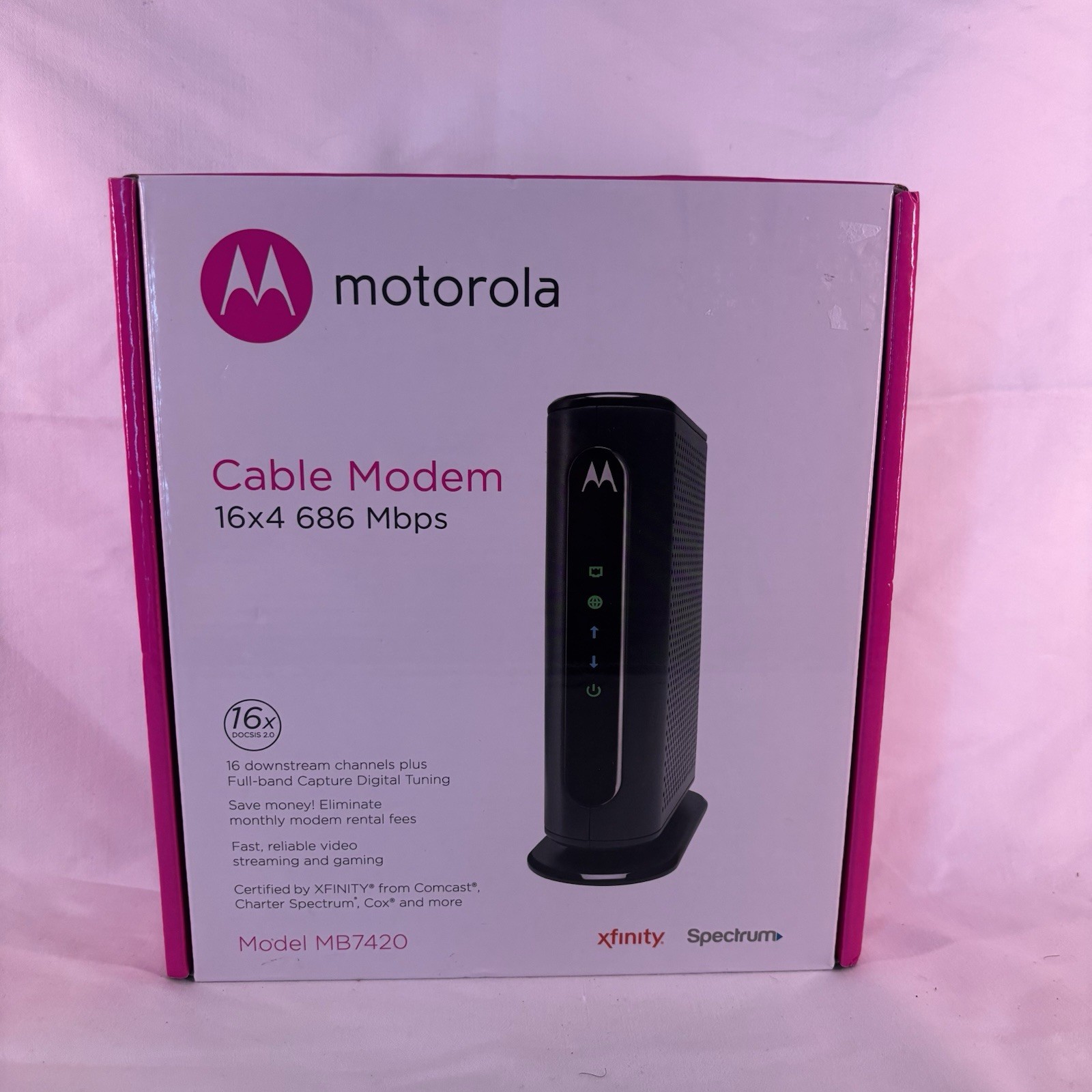 Motorola MB742010 686mbps DOCSIS 3.0 Cable Modem Never Used