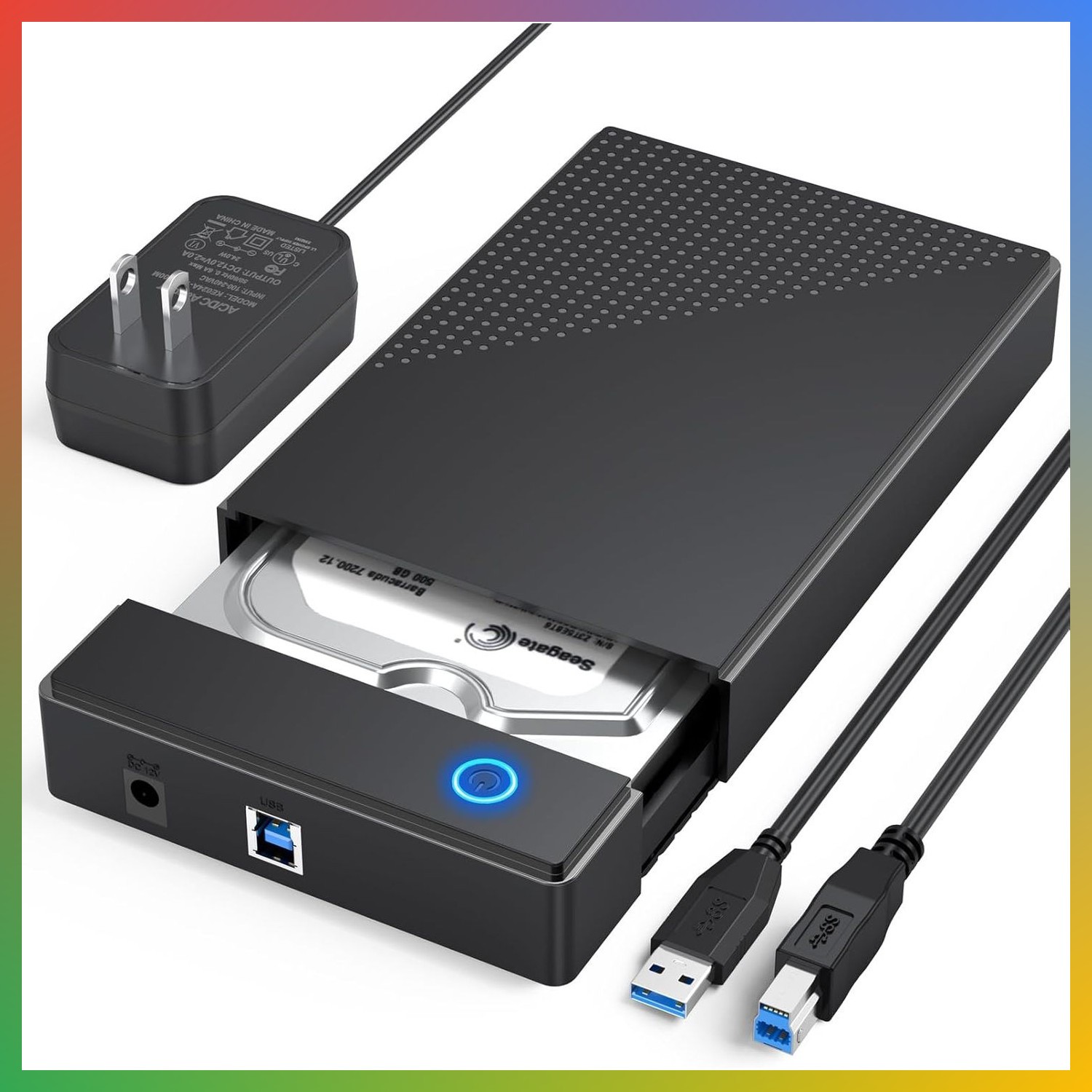 3.5 SATA HDD Enclosure USB 3.0 External Hard Drive Case 5Gbps Dock