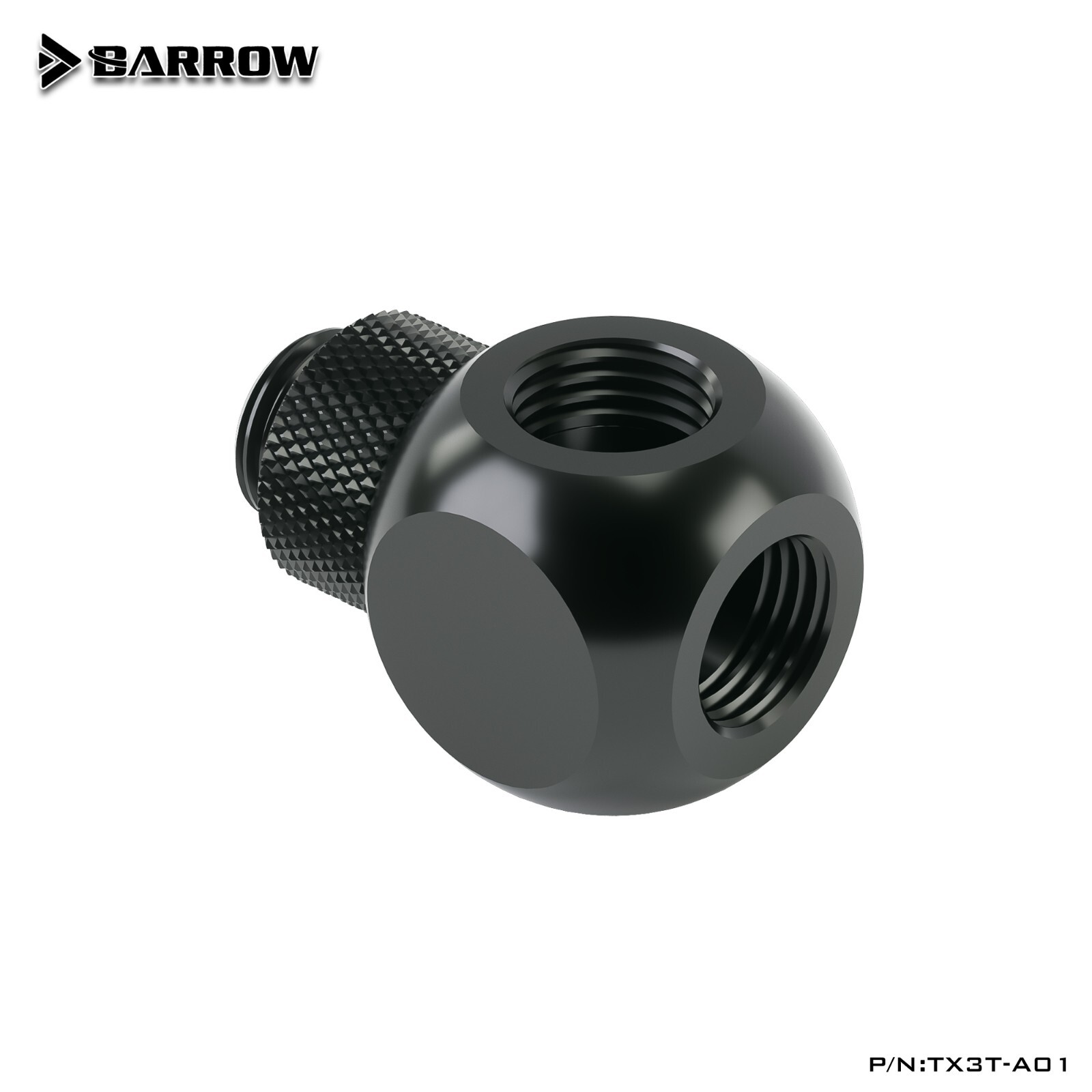 Barrow G1/4" Swivel Rotary 3 Way Splitters Ball Fitting Adapter Male to Female