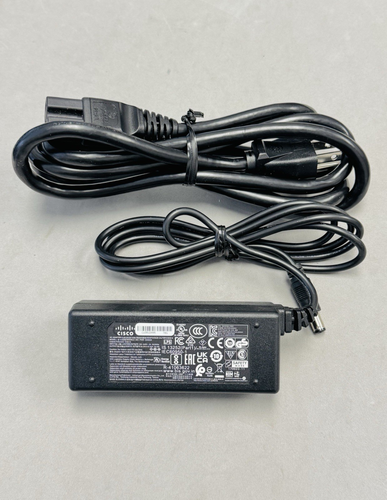 Genuine Cisco Meraki Z3 MA-PWR-50WAC 50W AC ADAPTER w/CABLE