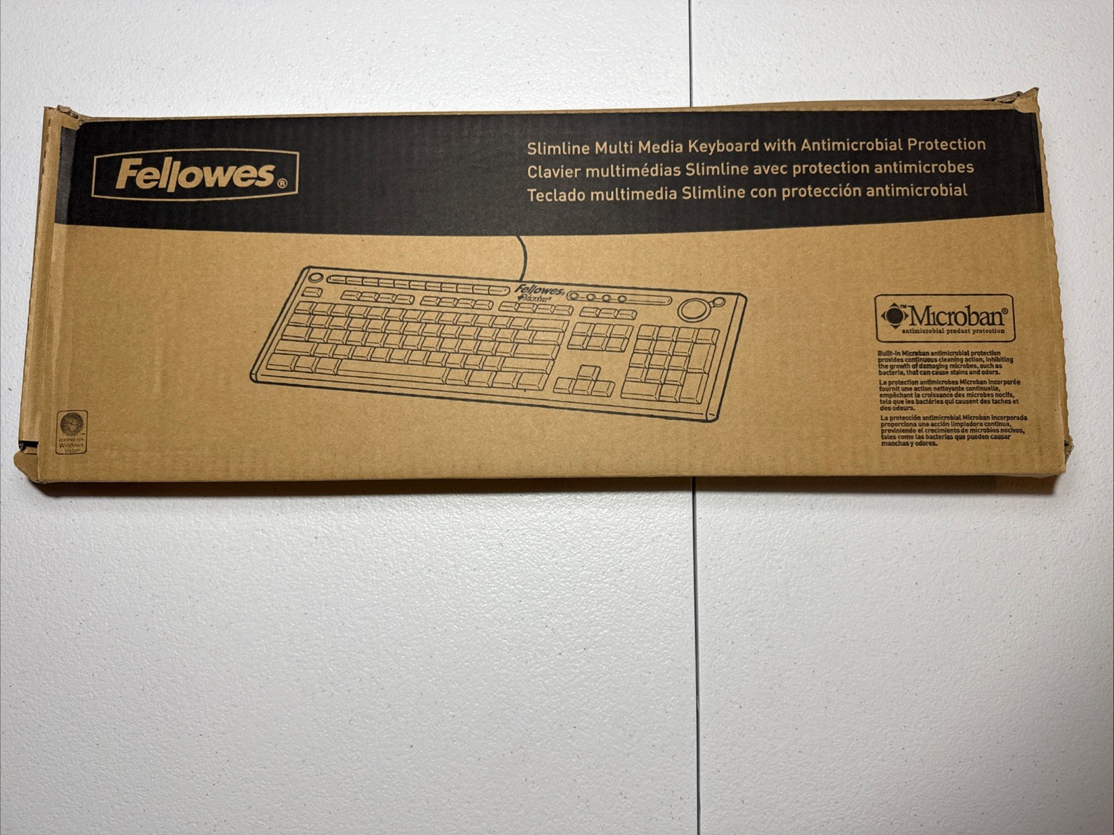 Fellowes Microban Basic 104 Wired Keyboard