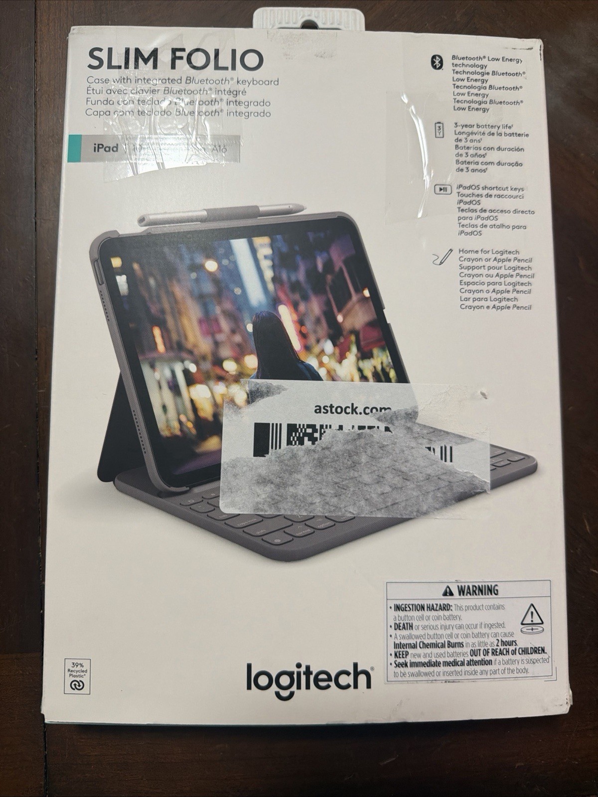 Logitech Slim Folio Keyboard Case iPad 10th Gen & A16 Bluetooth